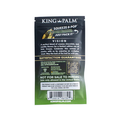 King Palm product packaging with text and branding on a white background