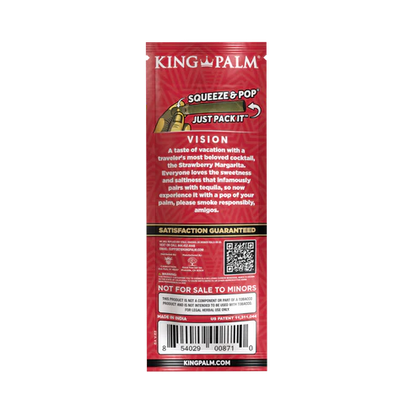 Red King Palm product packaging with text and branding on a white background