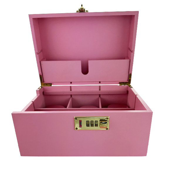 LOCKABLE Herb Storage Box (3 Jars)