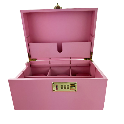 LOCKABLE Herb Storage Box (3 Jars)