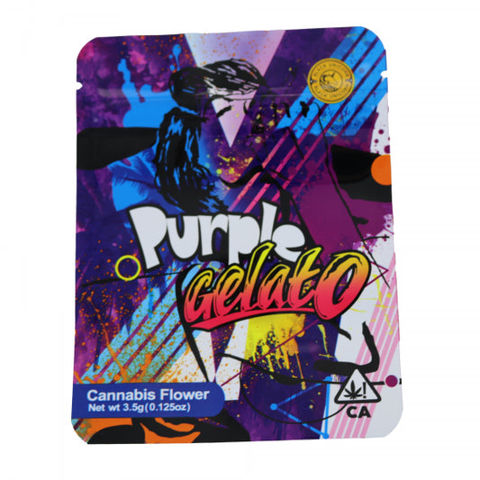 PURPLE GELATO Anti Smell Ziplock Bag