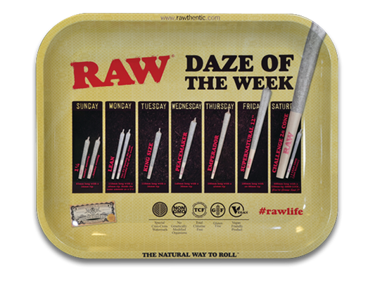 RAW Daze Of The Week Rolling Tray - Large