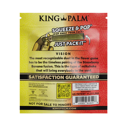 King Palm product packaging with text and branding on a white background