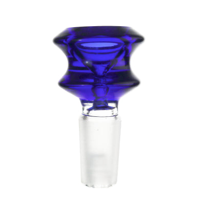 SOLID Double Ring Colored Glass Cone Piece - 14mm