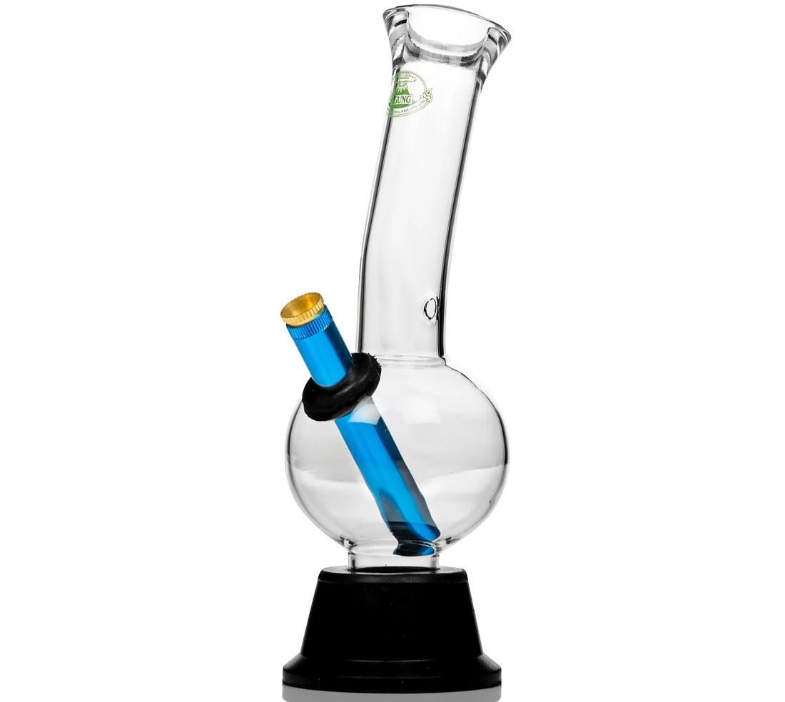 Agung Cheech Bonza Bong 24cm — Pyrex glass Australian-style bong with Bonza stem and cone piece