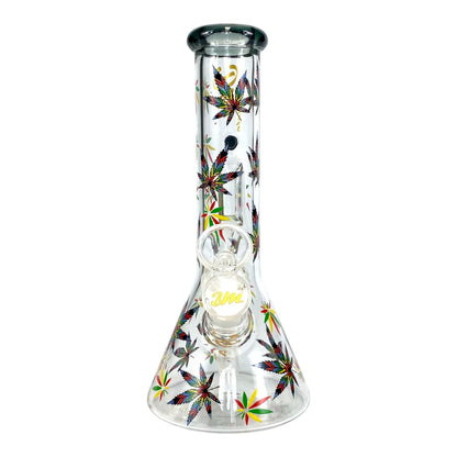BILLY MATE Rasta Leaf Beaker Bong - 23cm BillyMart