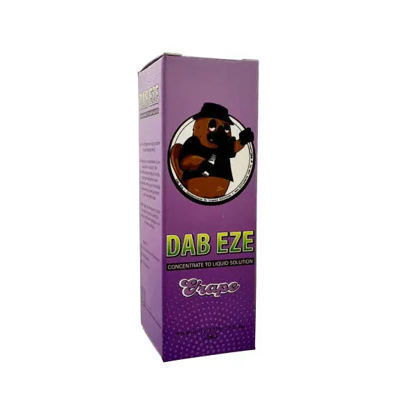 Purple box of Dab Eze Grape flavor on a white background