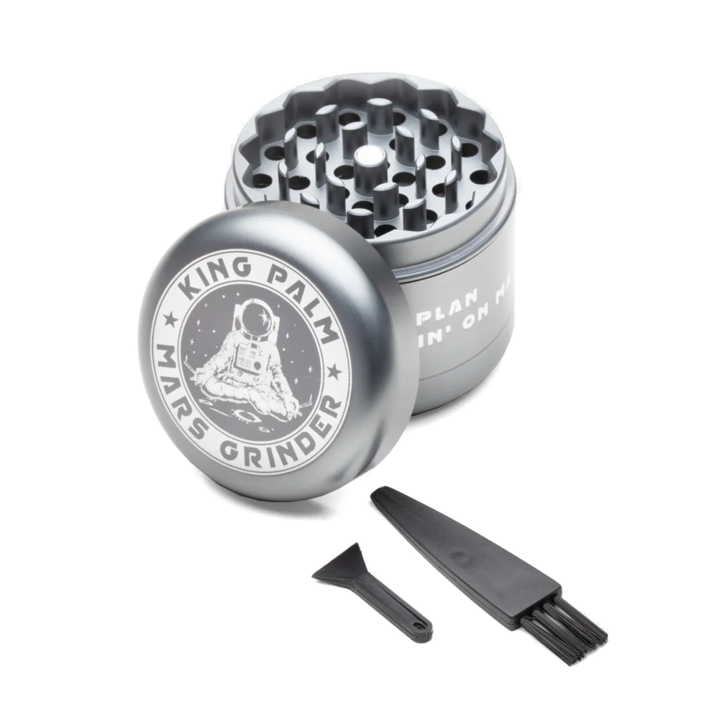 KING PALM Mars Grinder Silver