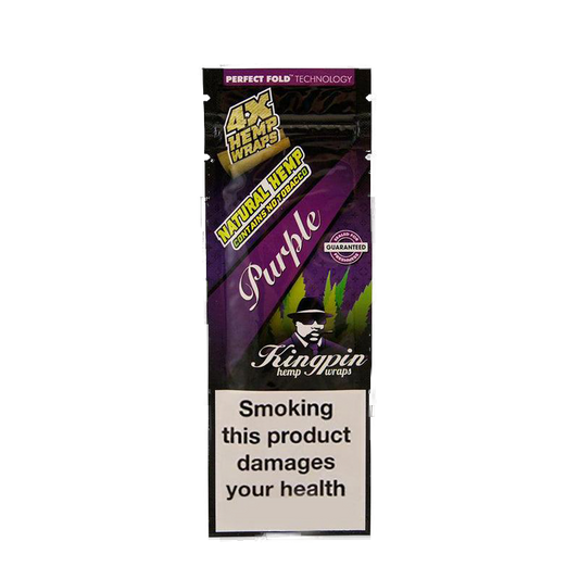 KINGPIN Flavoured Hemp Wraps Purple - 4PK