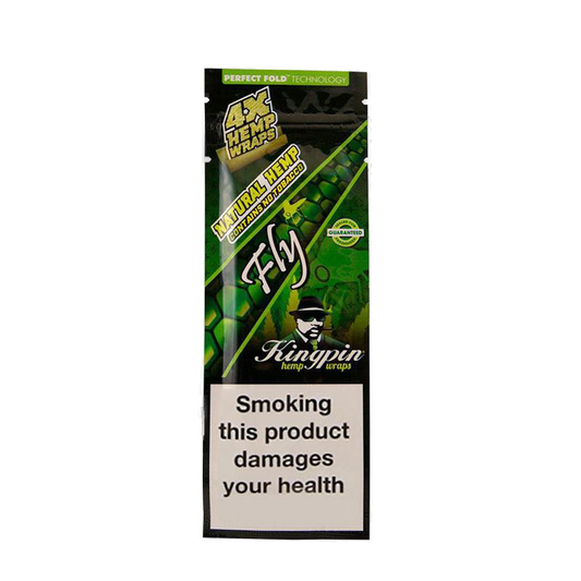 KINGPIN Flavoured Hemp Wraps Fly - 4PK