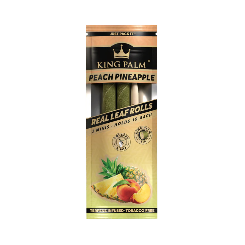 KING PALM Minis Peach Pineapple - 2PK
