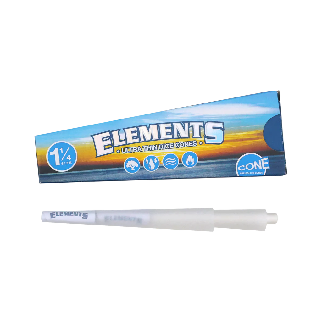 ELEMENTS Rice Paper Pre Rolled Cones 1¼ - 6pk