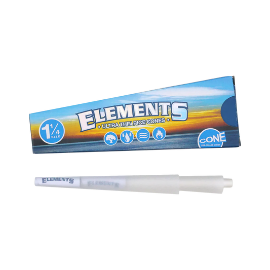 ELEMENTS Rice Paper Pre Rolled Cones 1¼ - 6pk