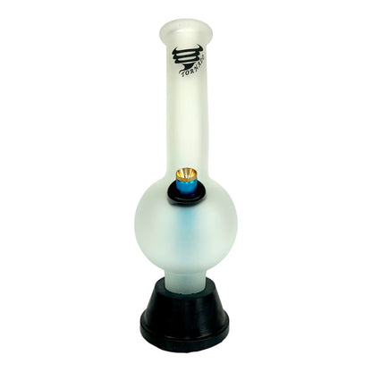 TORNADO Frosted Glow In The Dark Bubble Bong - 25cm
