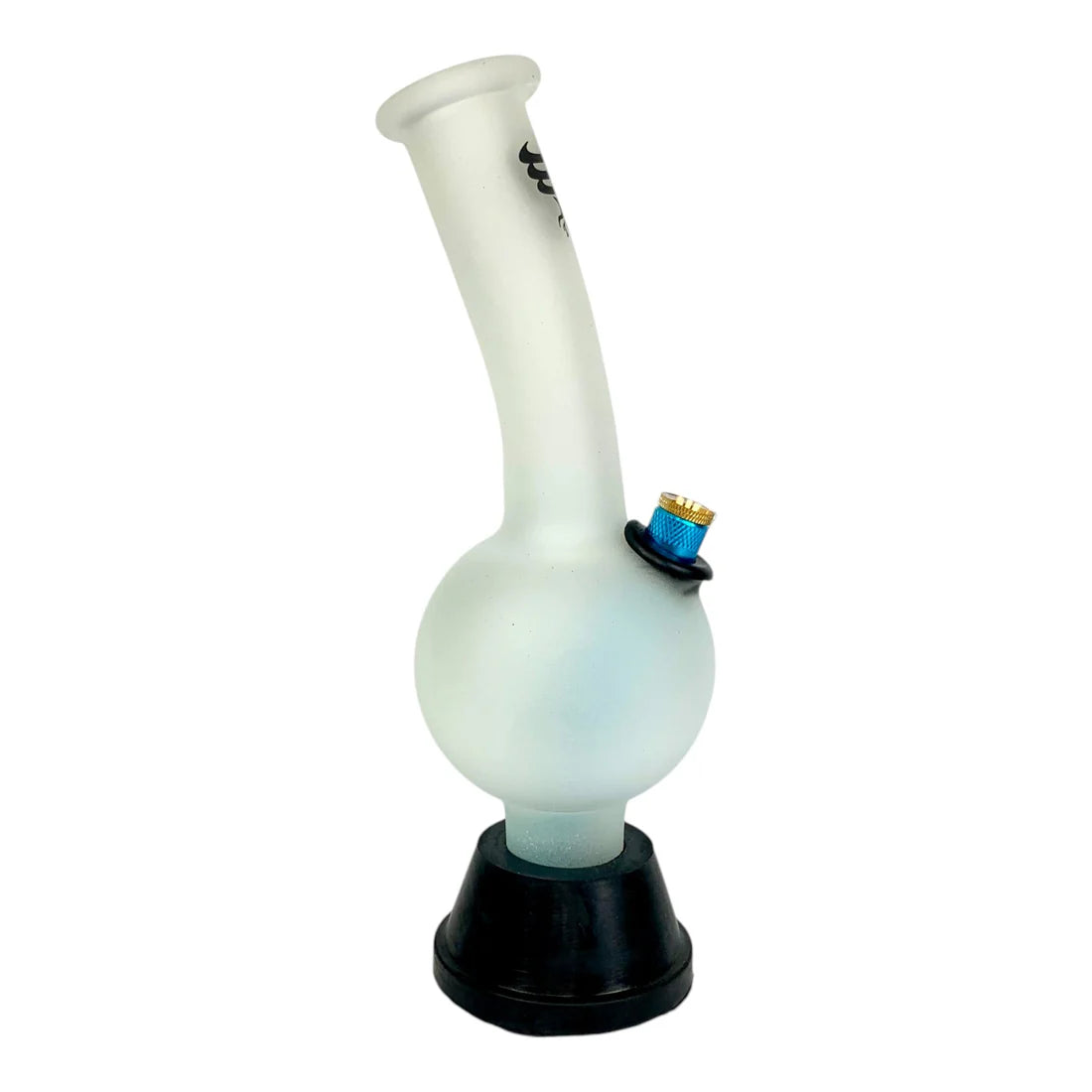 TORNADO Frosted Glow In The Dark Bubble Bong - 25cm