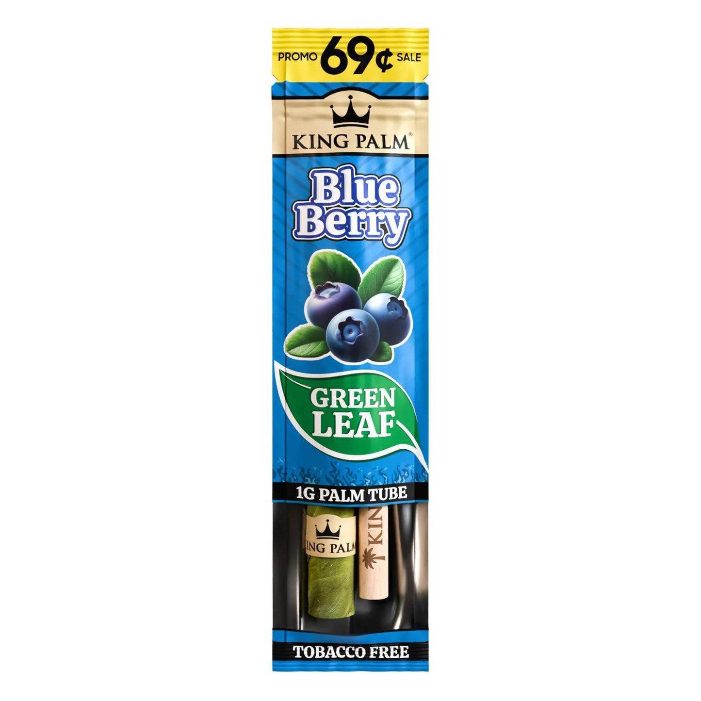 KING PALM Berry Terps Mini 1pk — natural palm leaf wrap with berry flavour, single pack