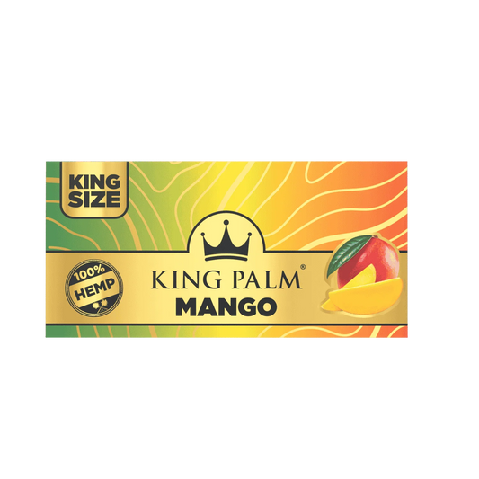 KING PALM Mango Papers King Size — French Brown rolling papers with mango flavour, no tips included