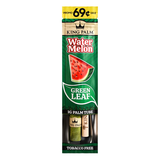 KING PALM Watermelon Wave Mini 1pk — natural palm leaf wrap with watermelon flavour, single pack