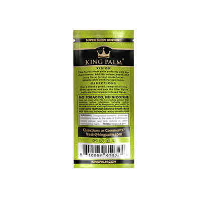 King Palm product packaging with label on a white background