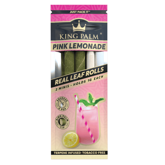 KING PALM Minis Pink Lemonade - 2pk