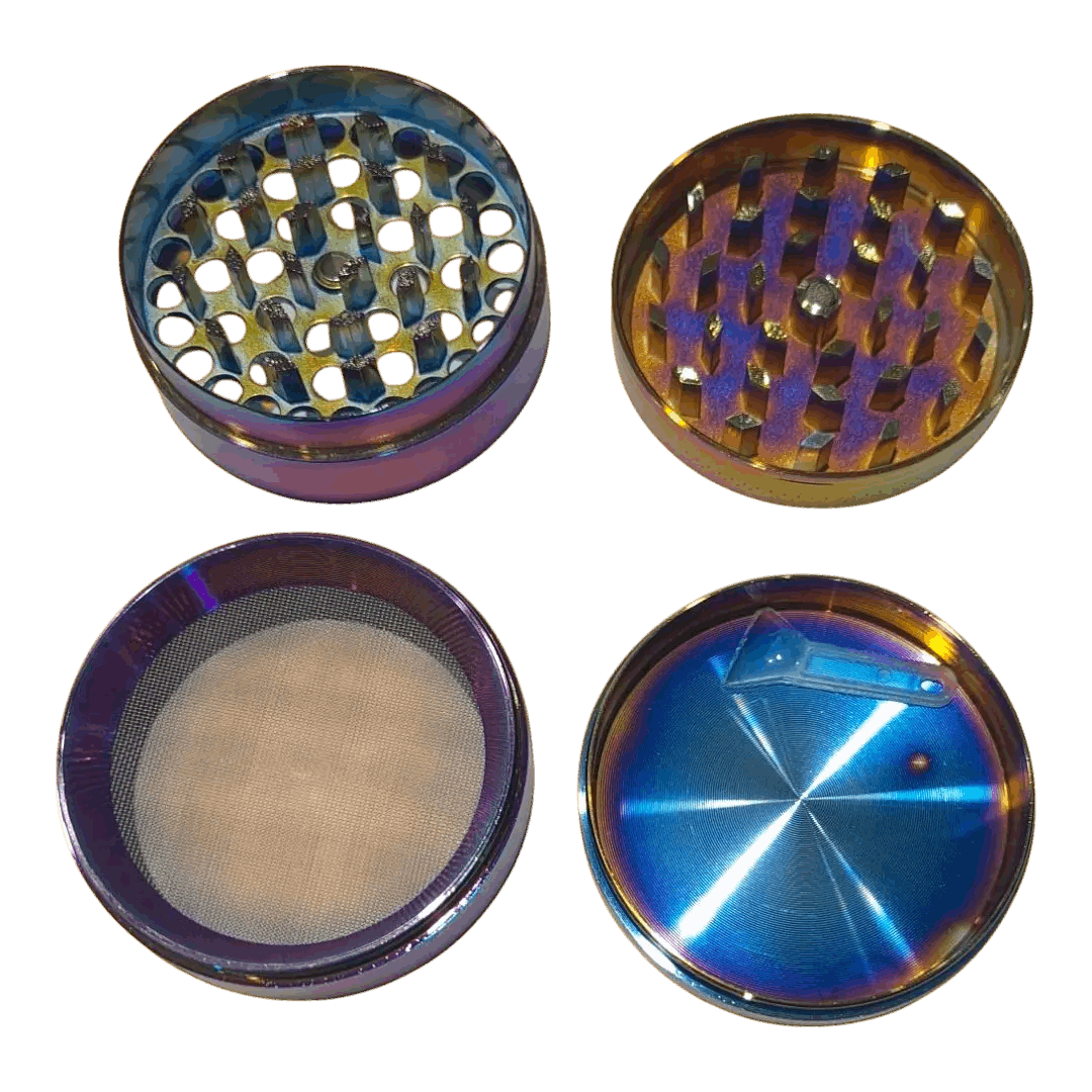 BILLYMART Multi Coloured 4 Piece Grinder - 60mm BillyMart