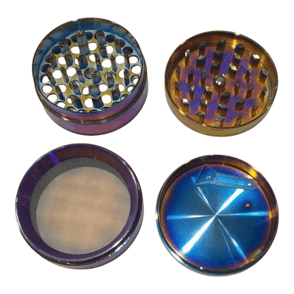 BILLYMART Multi Coloured 4 Piece Grinder - 60mm BillyMart