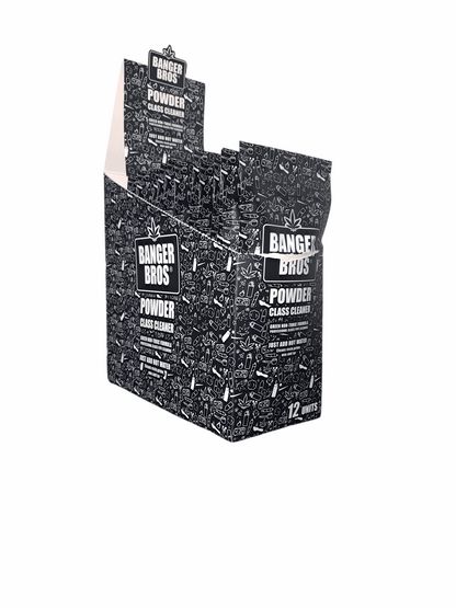 Display of Banger Bros Powder Class Cleaner packaging on a white background