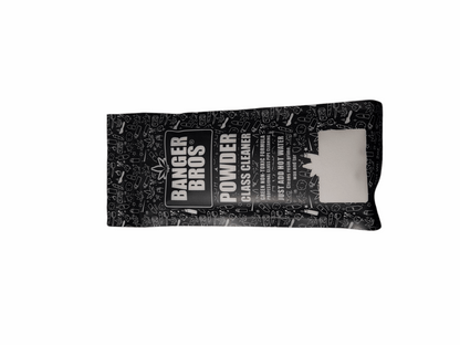 Banger Bros Powder glass cleaner packaging on a white background
