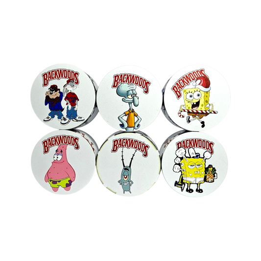 BACKWOODS CARTOON 4 Piece Grinders - 40mm