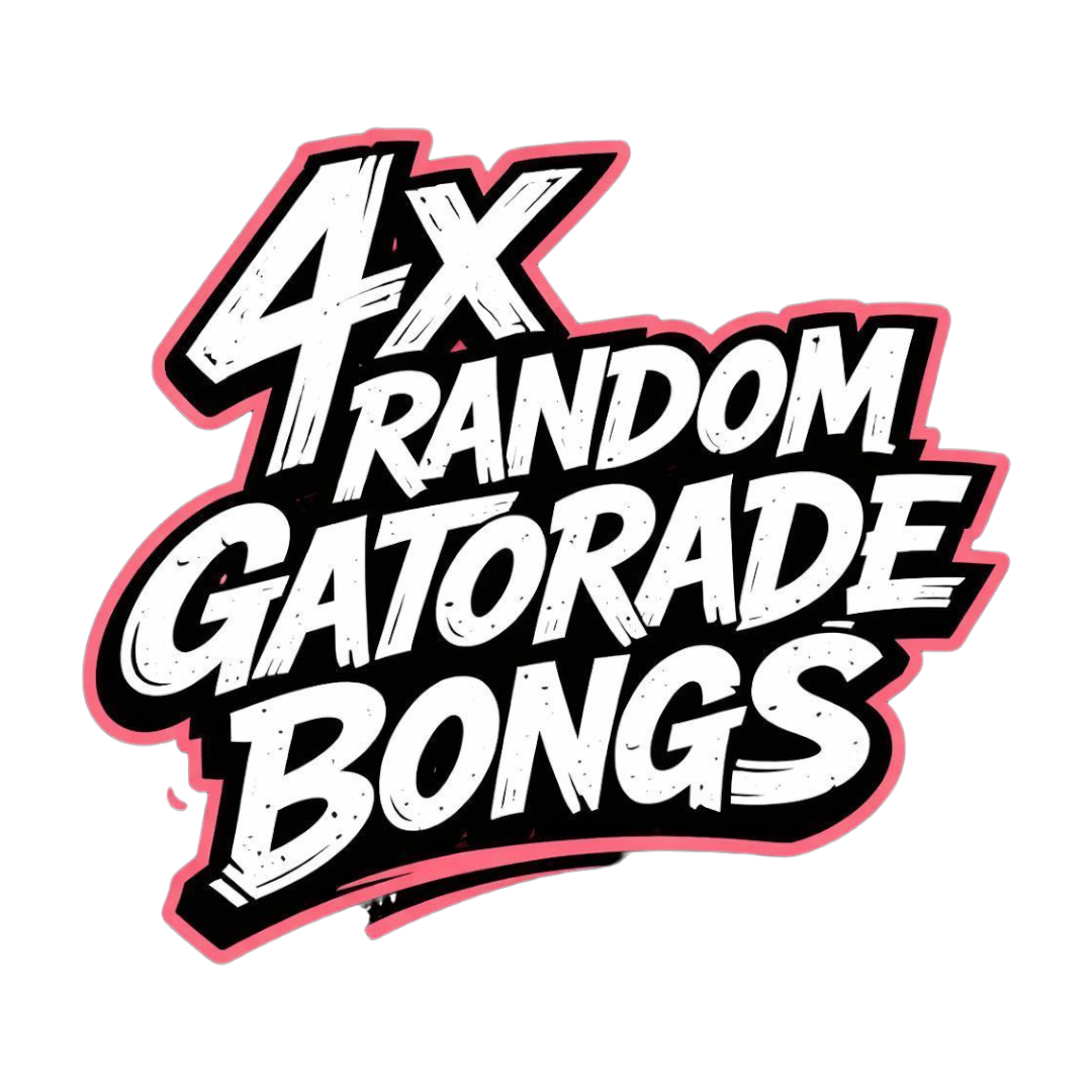 4 x Random Gatorade Bongs BillyMart