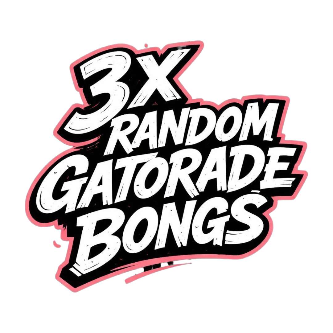 3 x Random Gatorade Bongs BillyMart