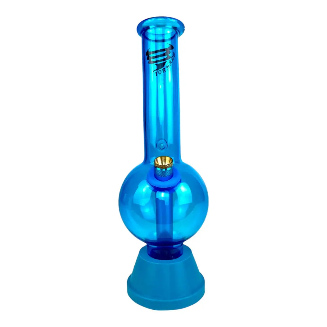 TORNADO Bubble Bong Blue 25cm with silicone base